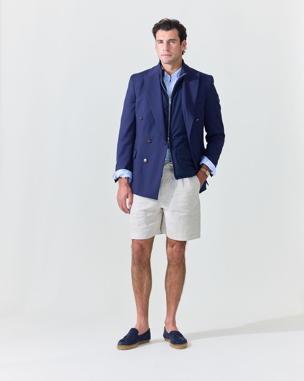 Light Blue Thin Stripe Shirt