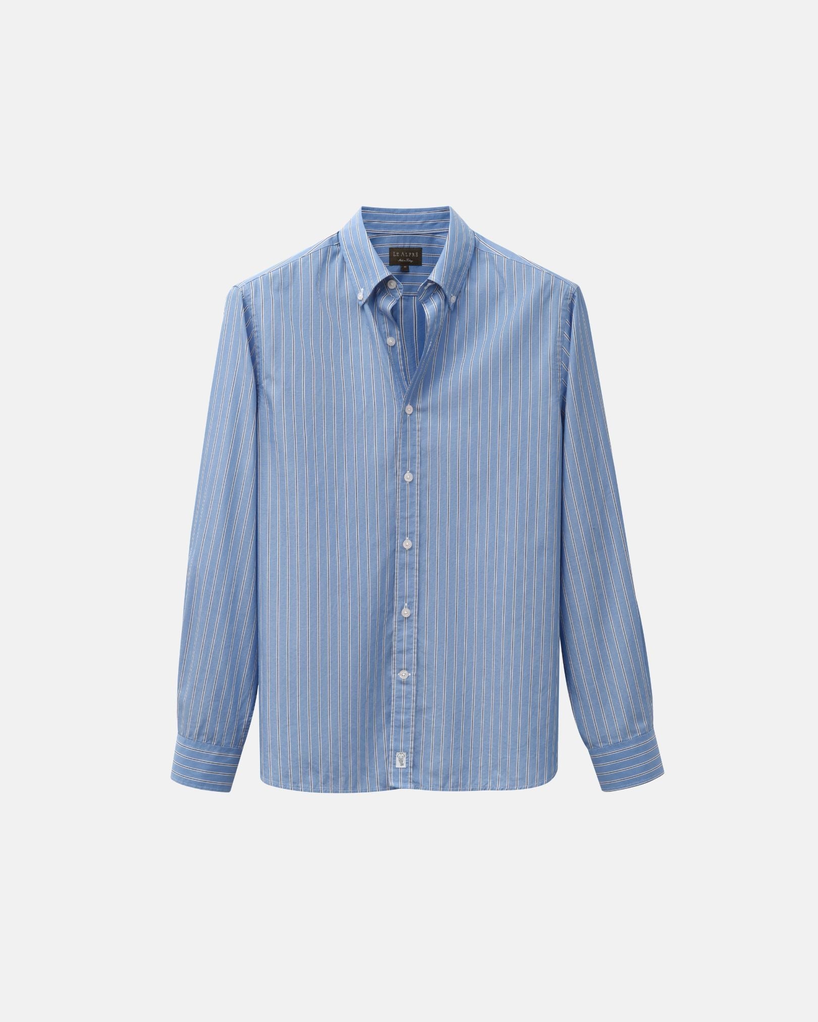 Cerulean Blue Stripe Shirt