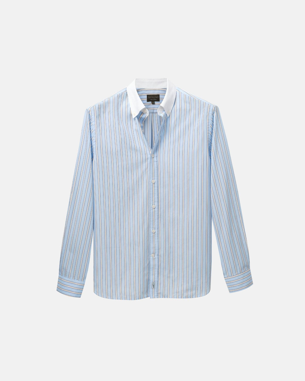 Light Blue Stripe Contrast Collar Shirt (SS26)