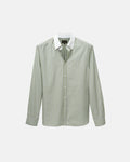 Pistachio Stripe Contrast Collar Shirt (SS26)