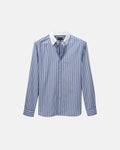 Royal Blue Stripe Contrast Collar Shirt (SS26)