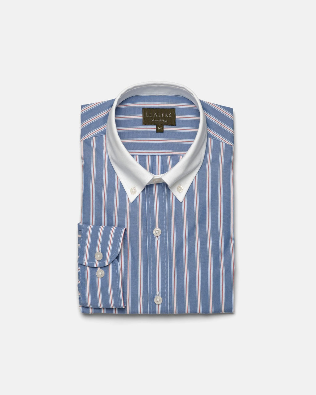 Royal Blue Stripe Contrast Collar Shirt (SS26)