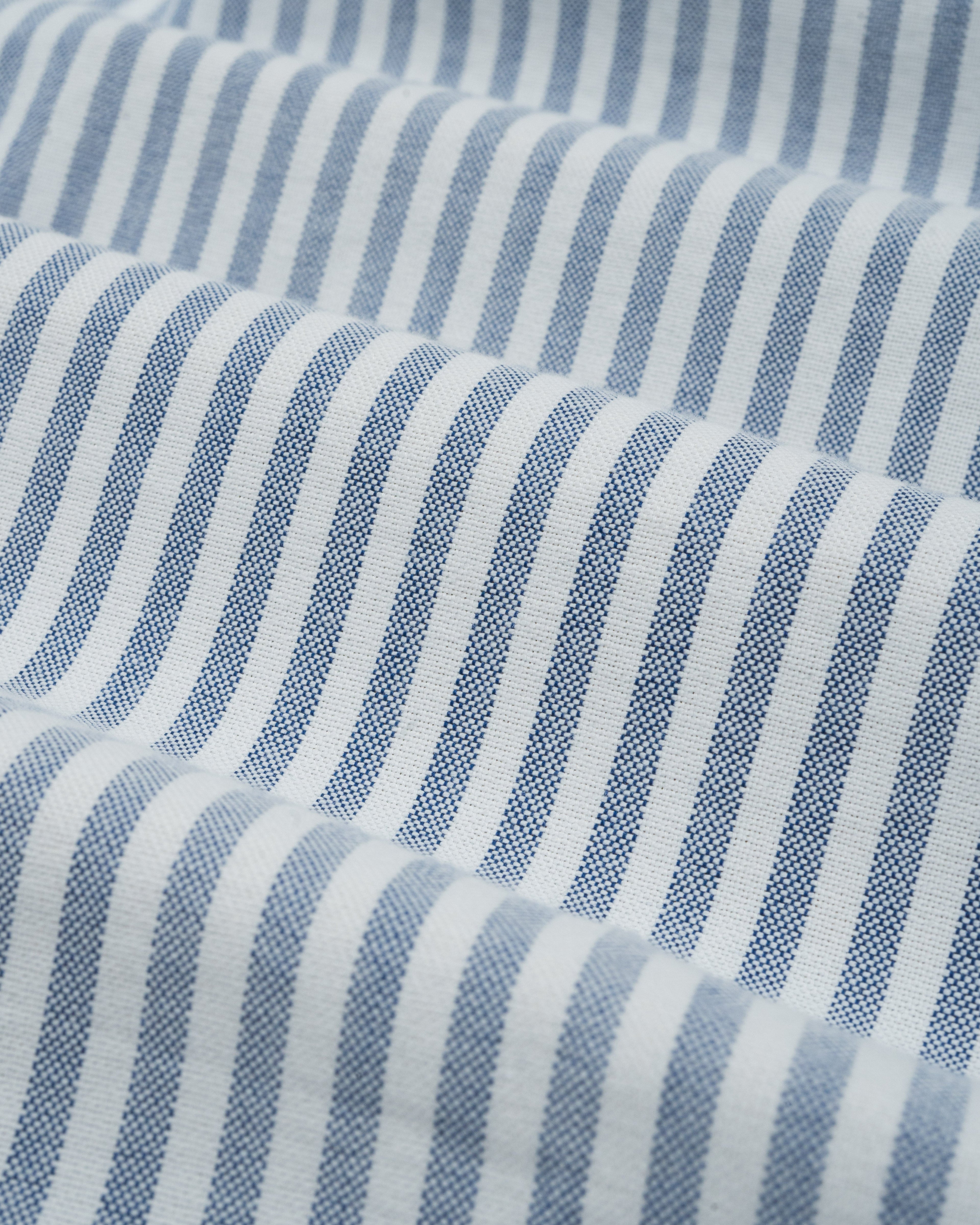 Wide Stripe Navy Oxford Shirt
