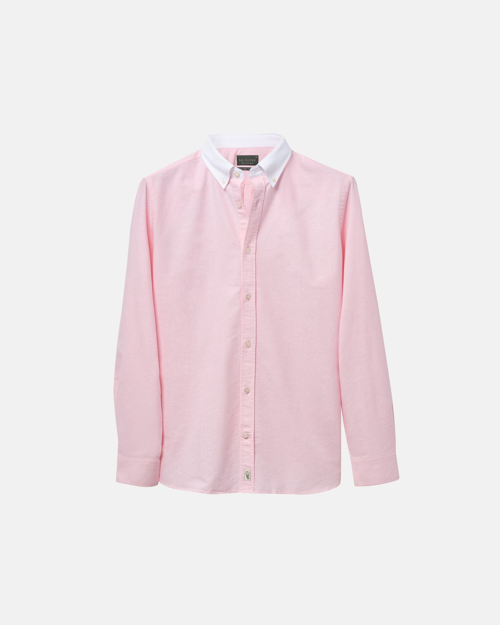 'Le Original' Pink Contrast Collar Oxford Shirt