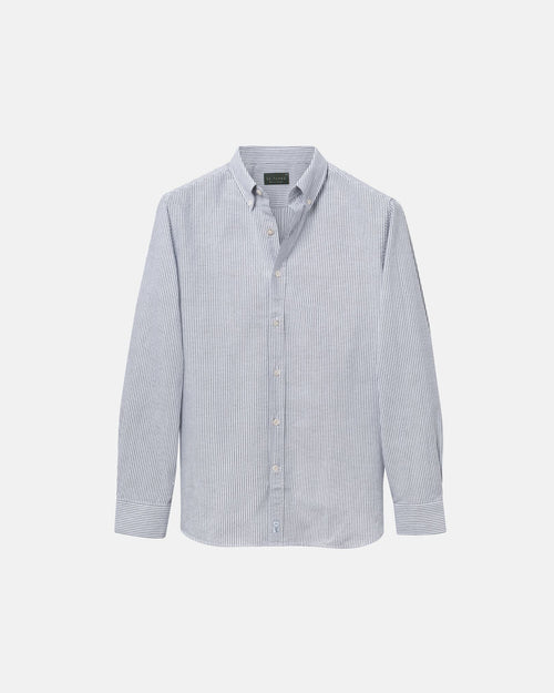 'Le Stripe' Black Oxford Shirt